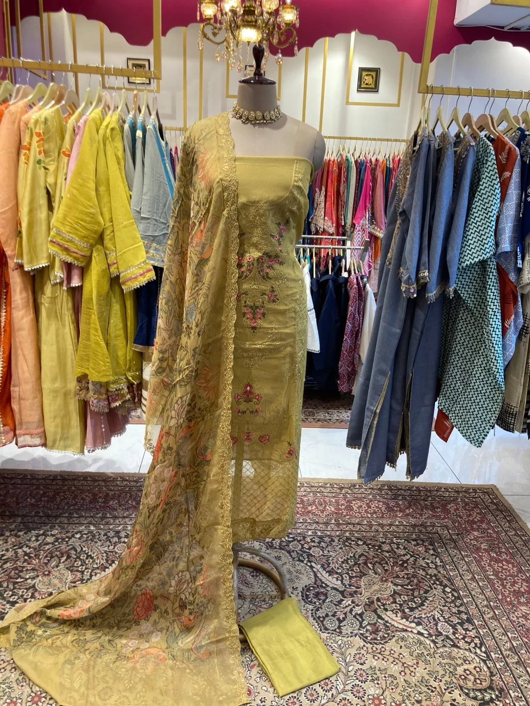Mustard pakistani set