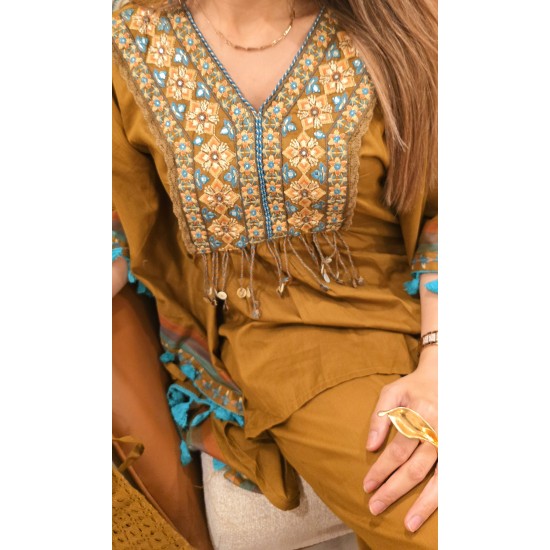 TASSELED KAFTAN 