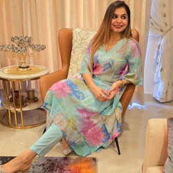 SKY BLUE KAFTAN 