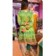 Green anarkali with dhoti set 