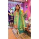 Green anarkali with dhoti set 