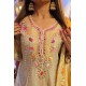 Beige anarkali with pants 