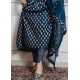 Indigo anarkali 