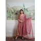 Mauve pink anarkali 