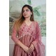 Mauve pink anarkali 