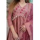 Mauve pink anarkali 