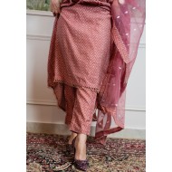 Mauve pink anarkali 